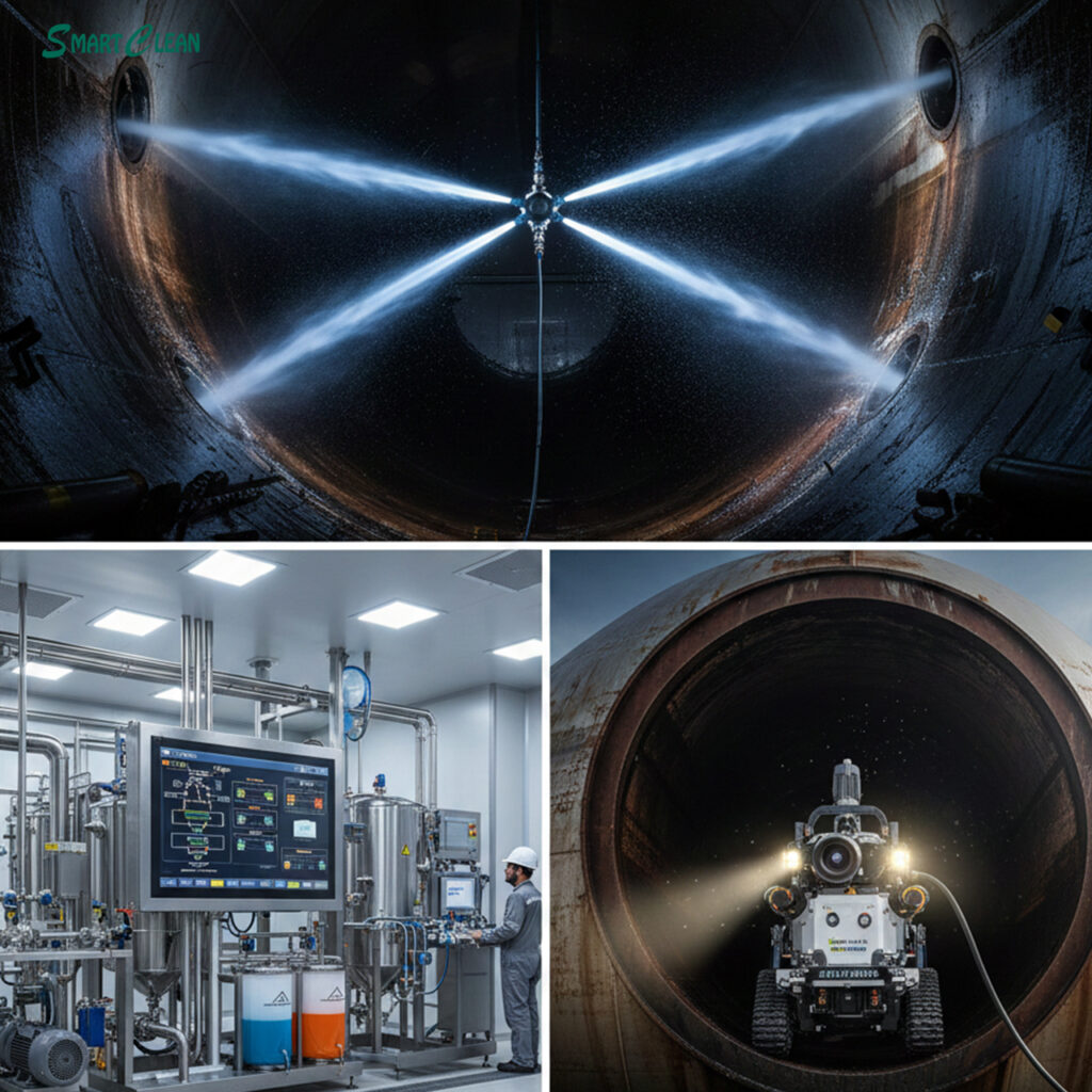 روش‌های نوین شستشوی مخازن، تانکرها